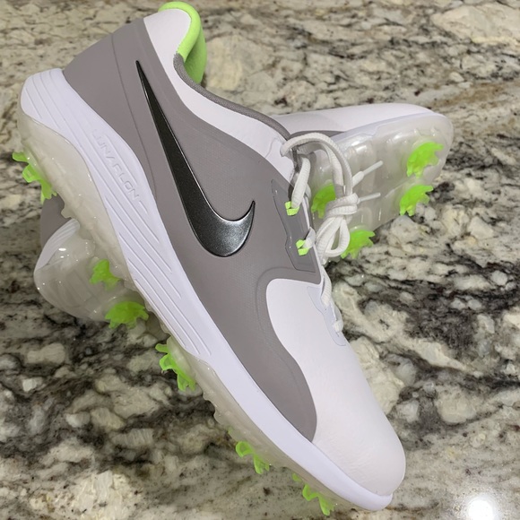 Nike Vapor Pro Golf Shoes Spiked Grey Volt Wide main image 4